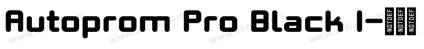 Autoprom Pro Black I字体转换 Autoprom Pro Black I字体转换